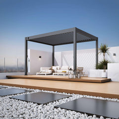 Modena Aluminium Pergola 4m x 3m Free Standing - Pergola2Go