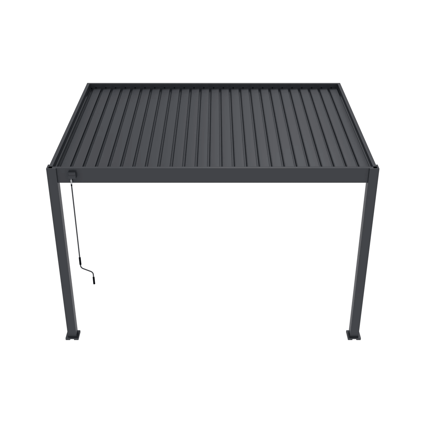 Modena Aluminium Pergola 4m x 3m Wall Mounted - Pergola2Go