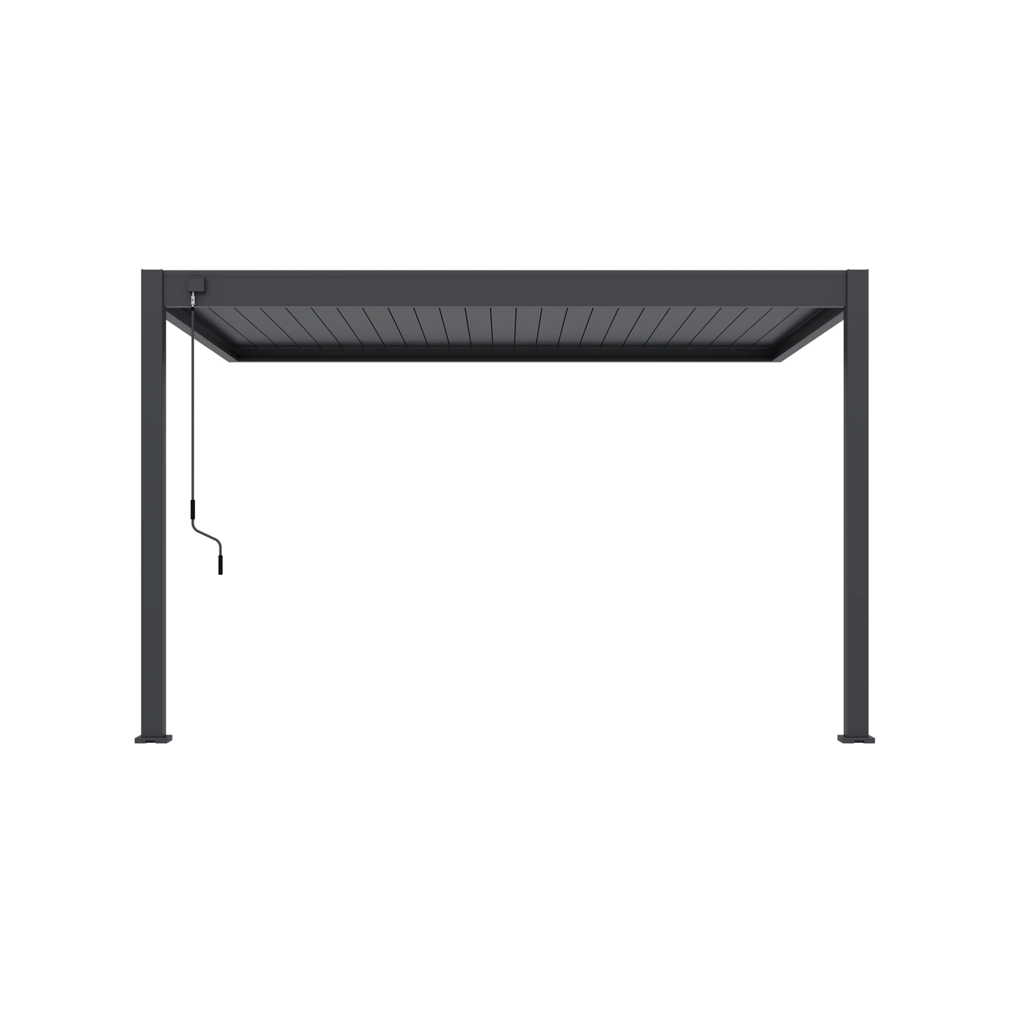 Modena Aluminium Pergola 4m x 3m Wall Mounted - Pergola2Go