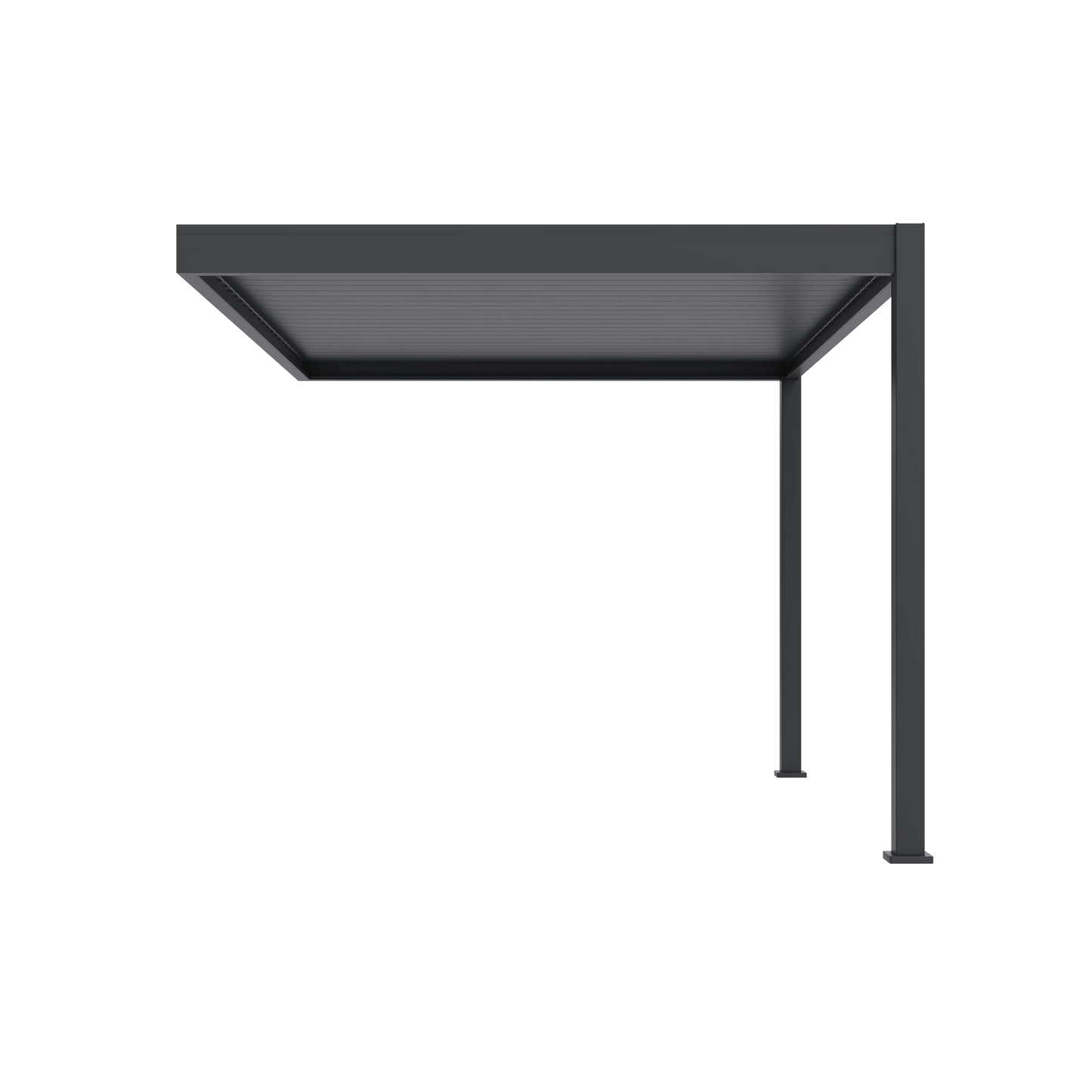 Modena Aluminium Pergola 4m x 3m Wall Mounted - Pergola2Go