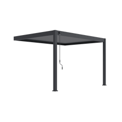 Modena Aluminium Pergola 4m x 3m Wall Mounted - Pergola2Go