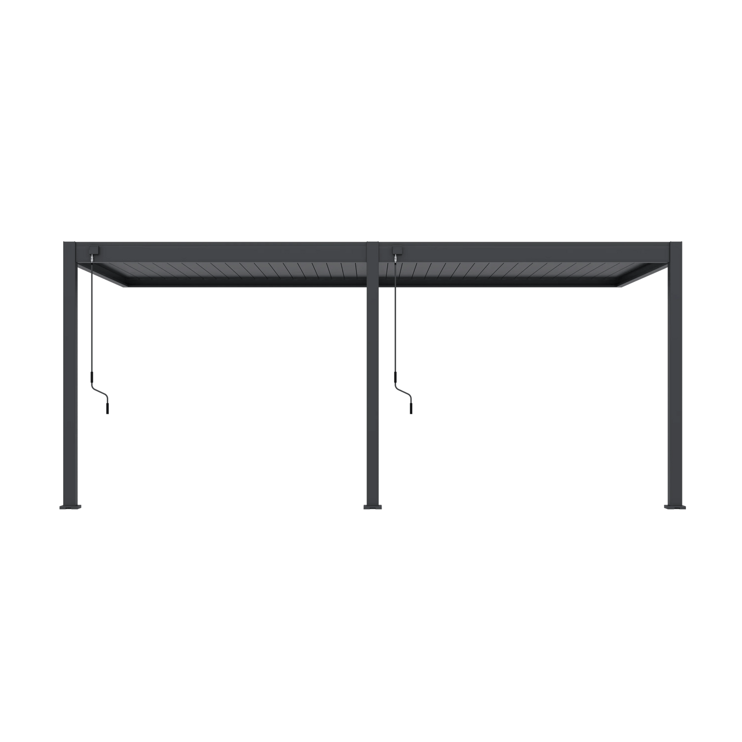 Modena Aluminium Pergola 6m x 3m Wall Mounted - Pergola2Go
