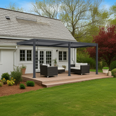 Modena Aluminium Pergola 6m x 3m Wall Mounted