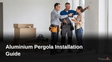 Pergolas must be installed on a solid, stable surface such as a concrete pad beneath