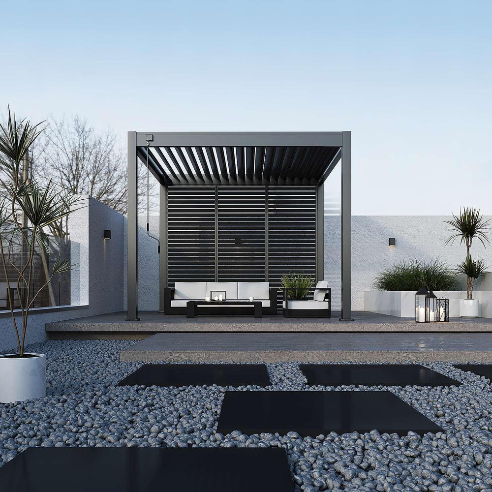 Modena Aluminium Pergola 3m x 3m Free Standing - Pergola2Go