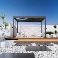 Modena Aluminium Pergola 4m x 3m Free Standing - Pergola2Go