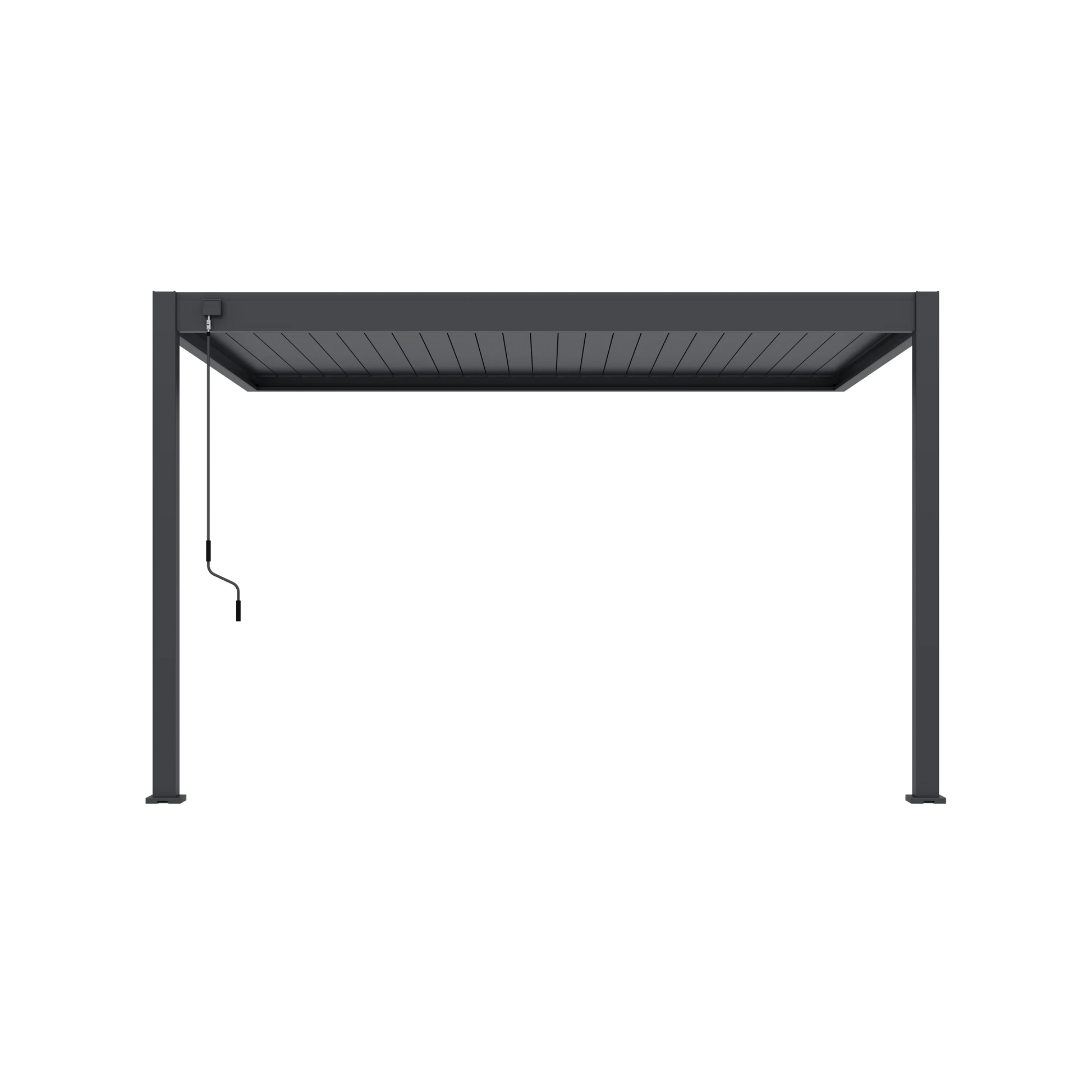 Modena Aluminium Pergola 4m x 3m Wall Mounted - Pergola2Go