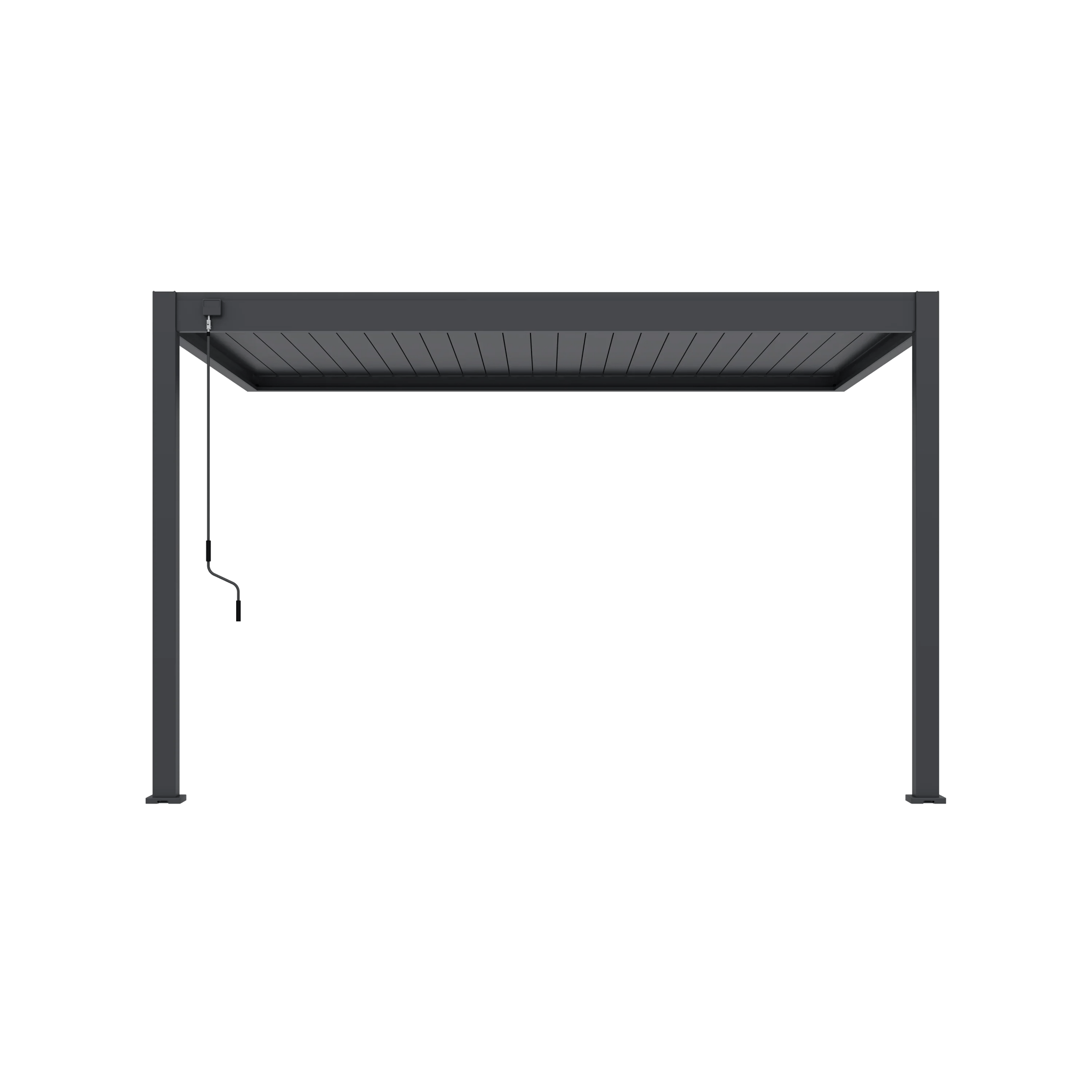 Modena Aluminium Pergola 4m x 3m Wall Mounted - Pergola2Go
