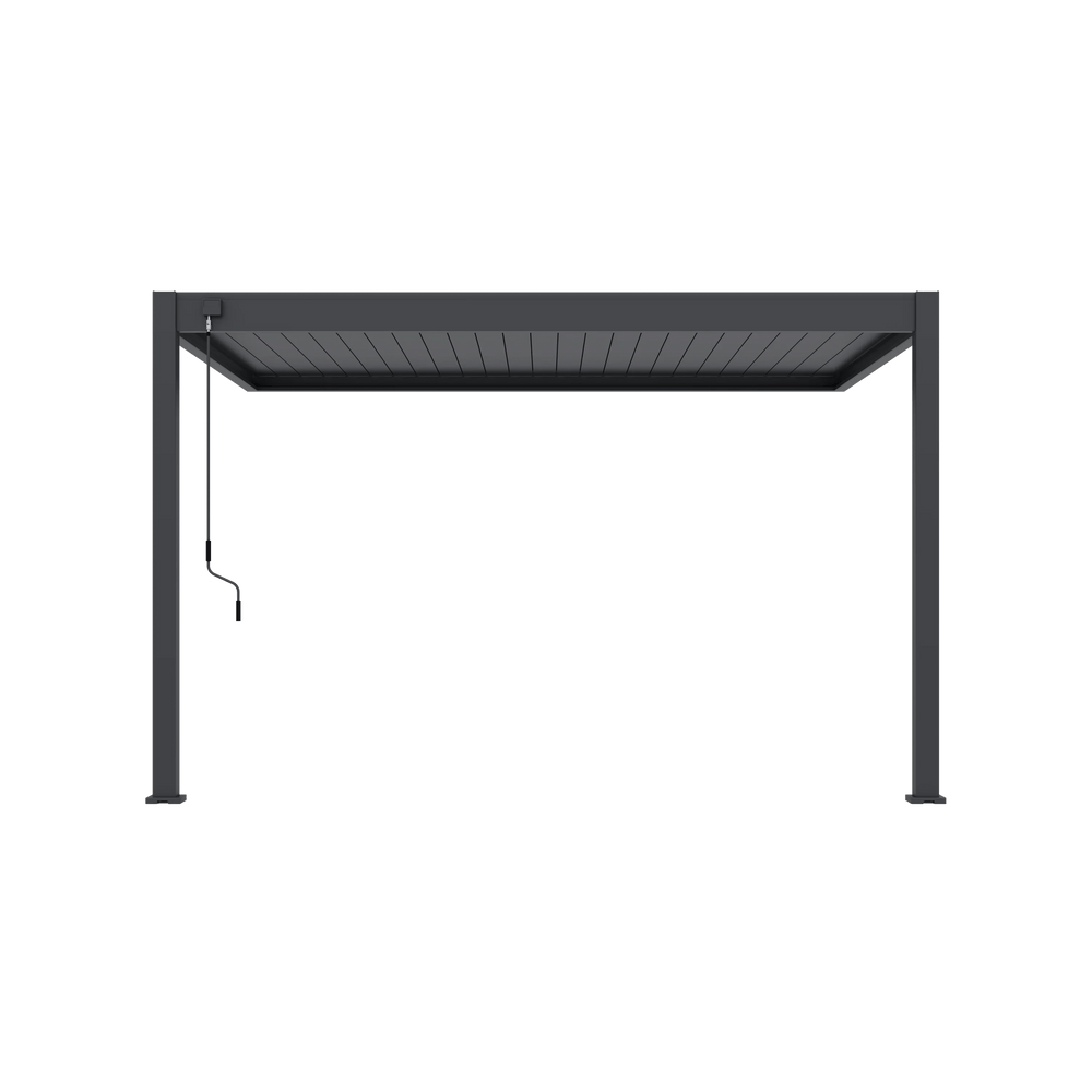 Modena Aluminium Pergola 4m x 3m Wall Mounted - Pergola2Go
