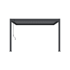 Modena Aluminium Pergola 4m x 3m Wall Mounted - Pergola2Go