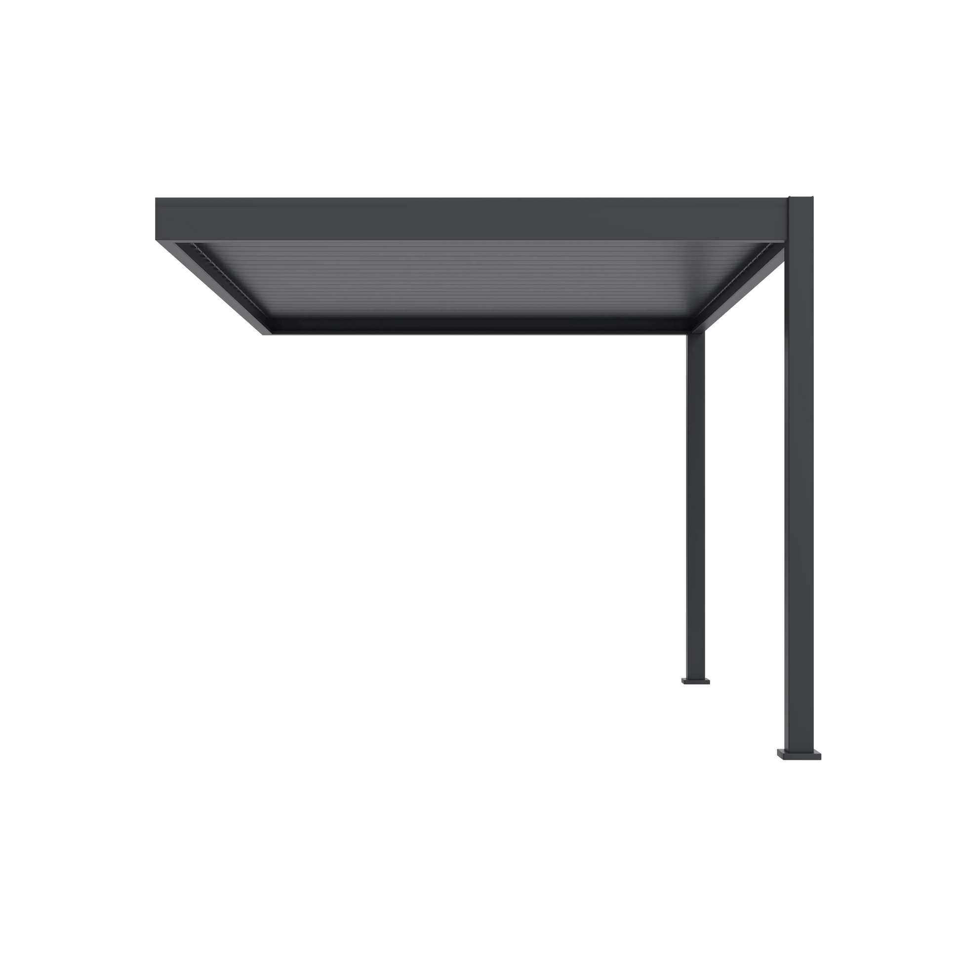 Modena Aluminium Pergola 4m x 3m Wall Mounted - Pergola2Go