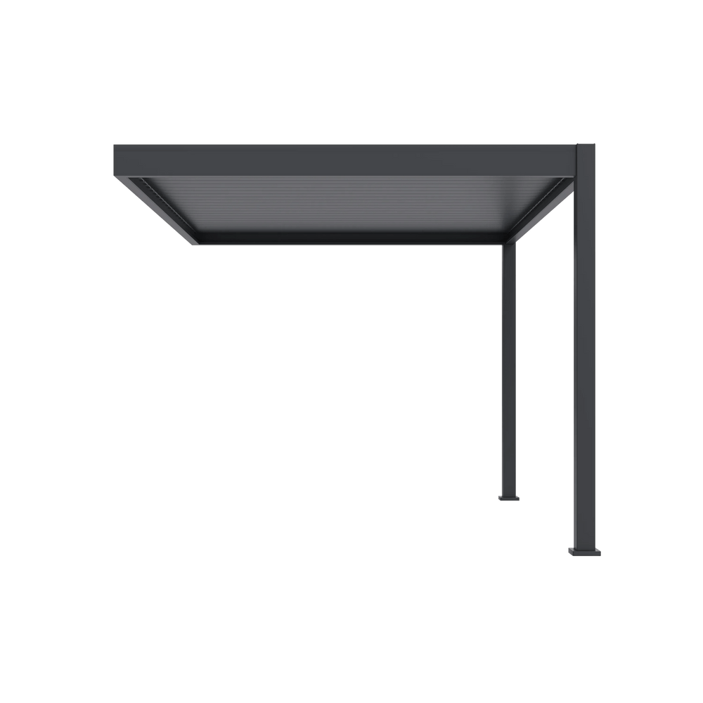 Modena Aluminium Pergola 4m x 3m Wall Mounted - Pergola2Go