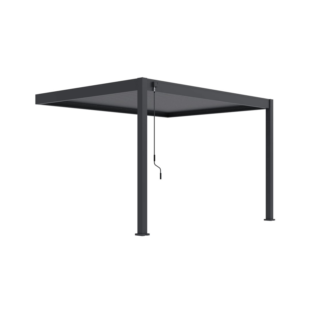 Modena Aluminium Pergola 4m x 3m Wall Mounted - Pergola2Go