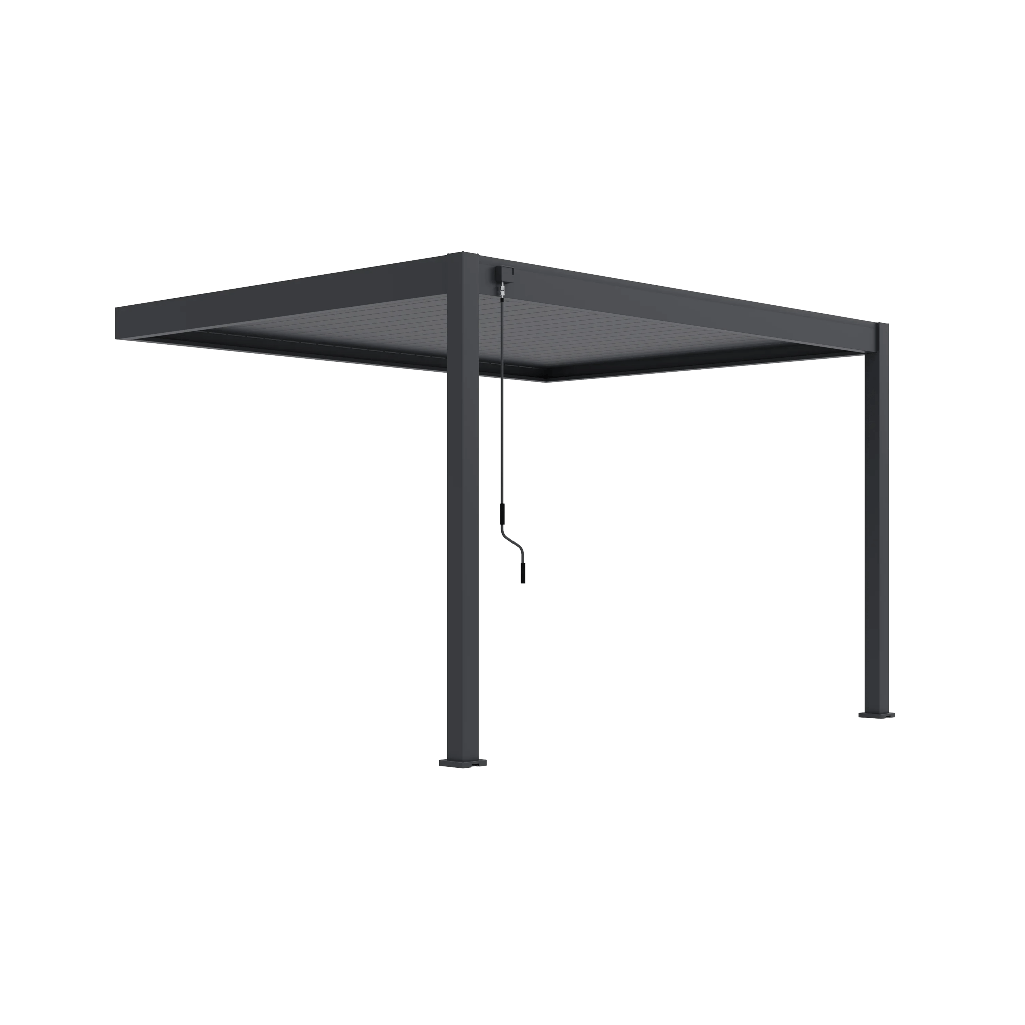 Modena Aluminium Pergola 4m x 3m Wall Mounted - Pergola2Go