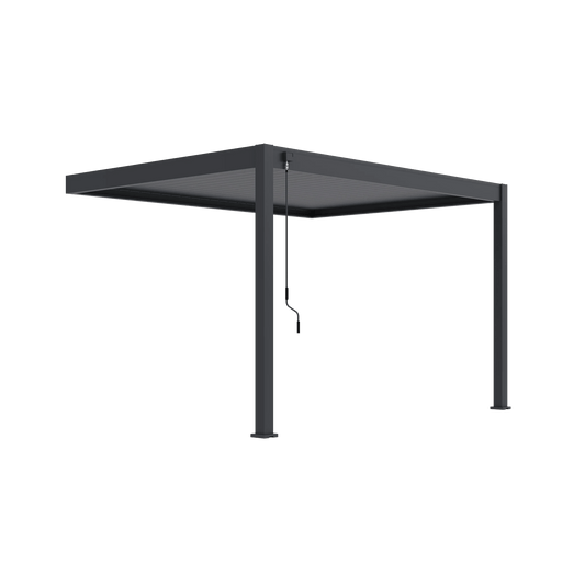 Modena Aluminium Pergola 4m x 3m Wall Mounted - Pergola2Go