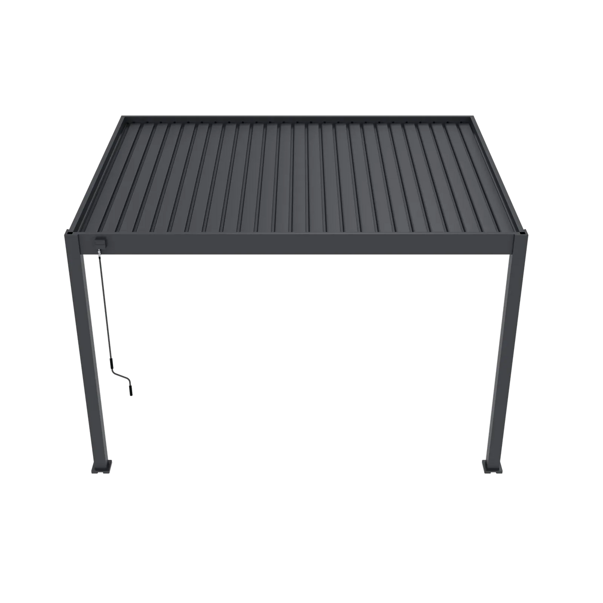 Modena Aluminium Pergola 4m x 3m Wall Mounted - Pergola2Go