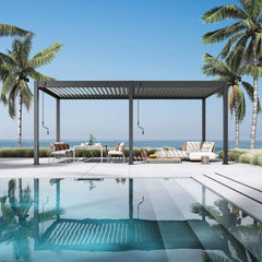 Modena Aluminium Pergola 6m x 3m Free Standing - Pergola2Go