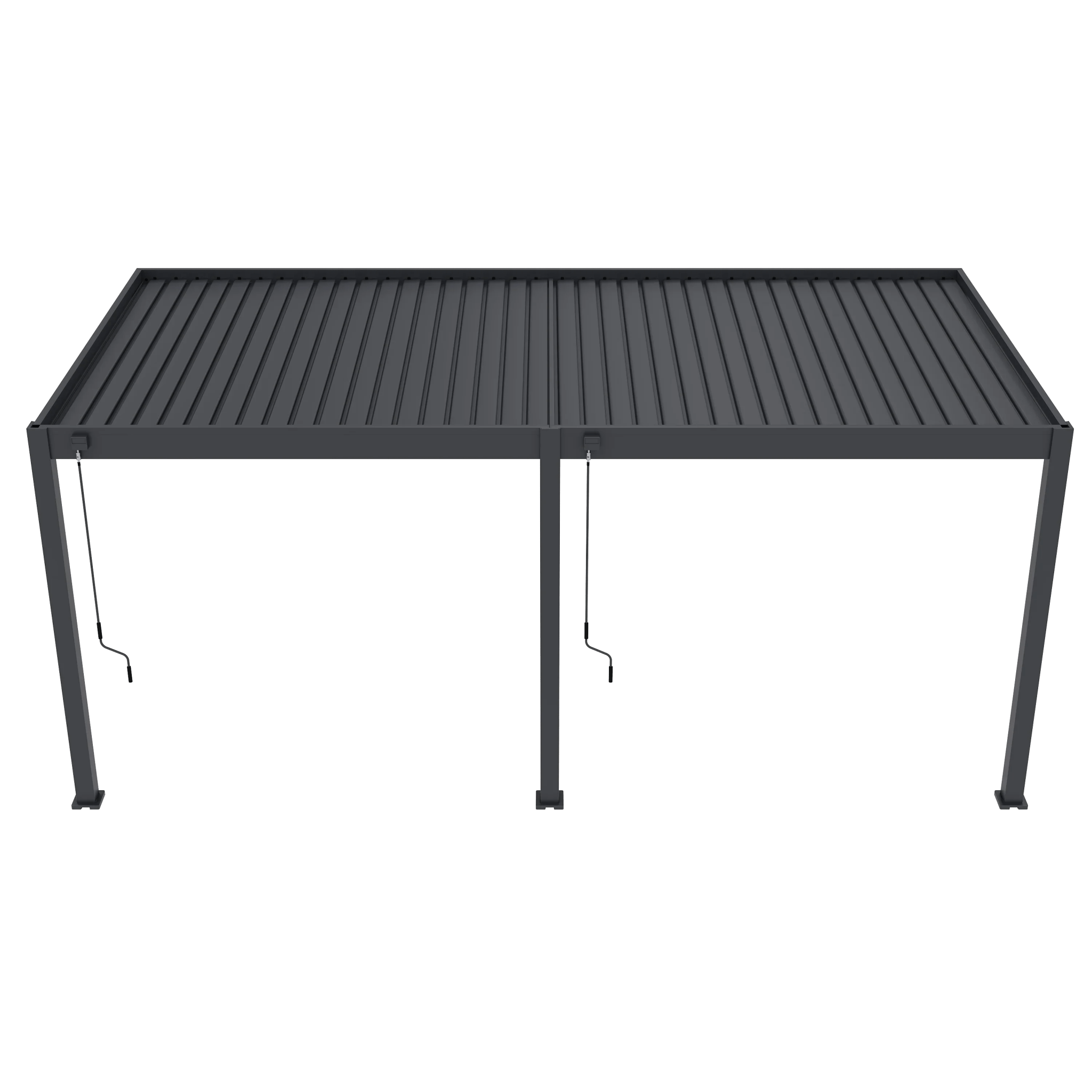Modena Aluminium Pergola 6m x 3m Wall Mounted - Pergola2Go