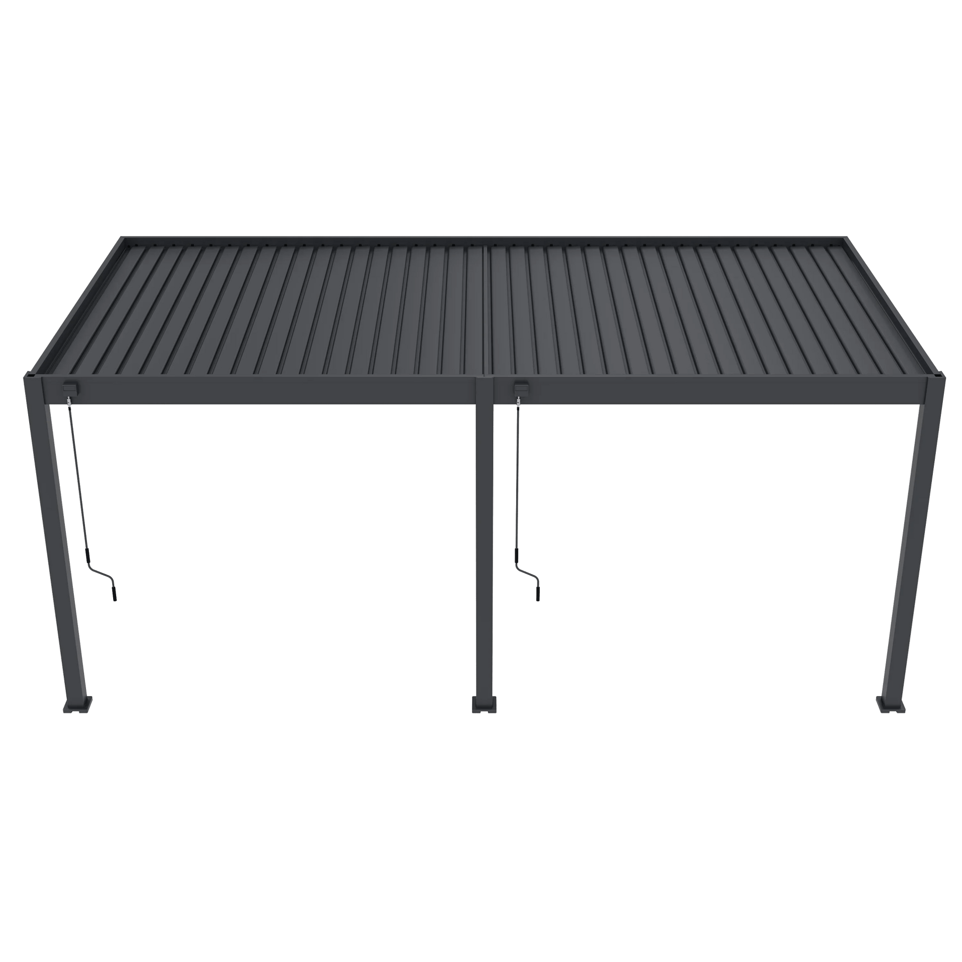 Modena Aluminium Pergola 6m x 3m Wall Mounted - Pergola2Go