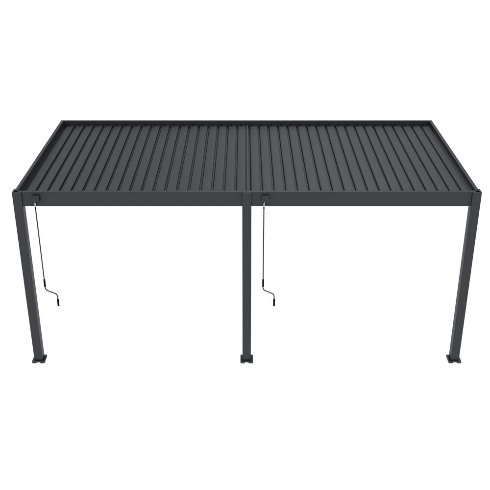 Modena Aluminium Pergola 6m x 3m Wall Mounted - Pergola2Go