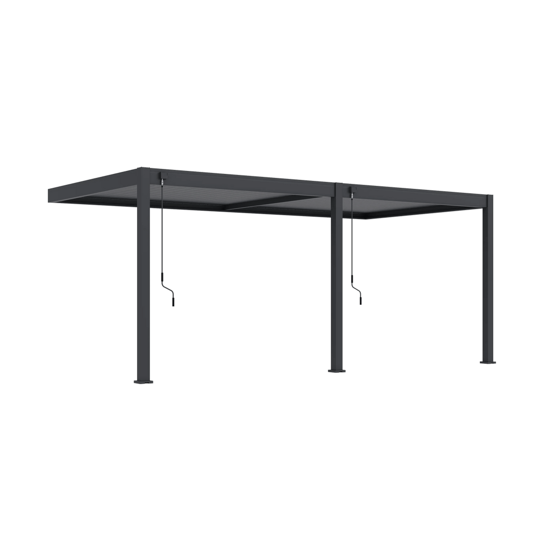 Modena Aluminium Pergola 6m x 3m Wall Mounted - Pergola2Go